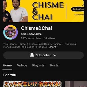 Chisme & Chai YouTube Channel Banner